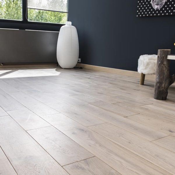 parquet chene blanchi