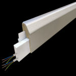 plinthe électrique décor alu