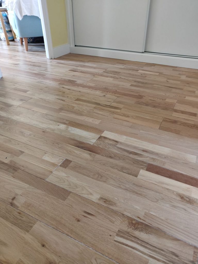 realisation parquet chene massif 3 frises sable
