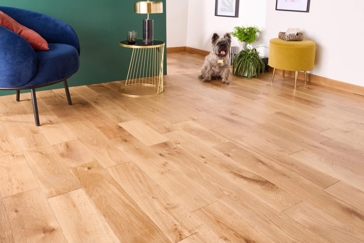 Parquet chêne massif Naturel Easiklip