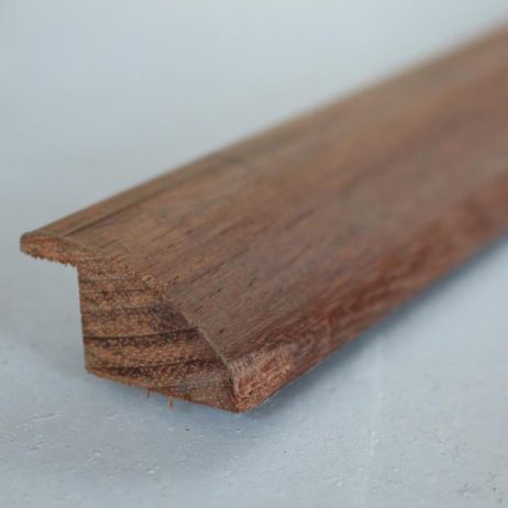 Barre de seuil en jatoba massif – 18 x 35 mm -Parquets de 15 mm d’épaisseur