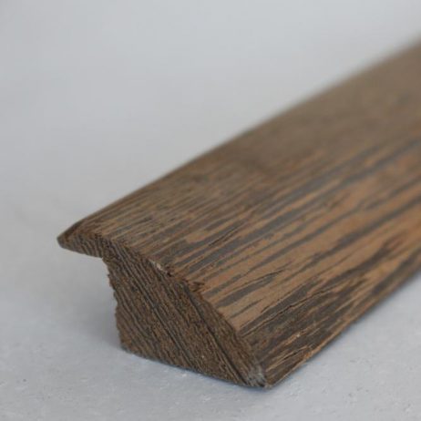 Barre de seuil en wengé massif – 18 x 35 mm – Parquets de 14/15 mm d’épaisseur