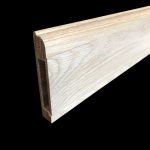 Plinthe électrique - Chêne massif - 19 x 110 mm - Bord arrondi