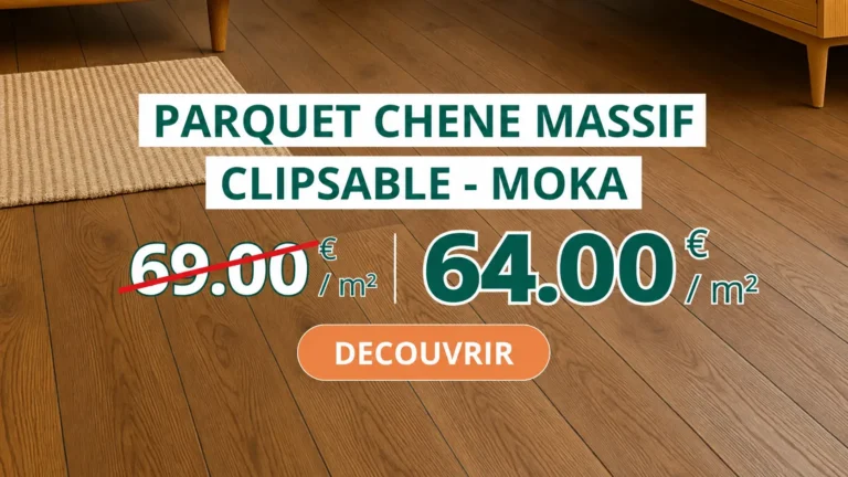 Promotion parquet chêne Moka