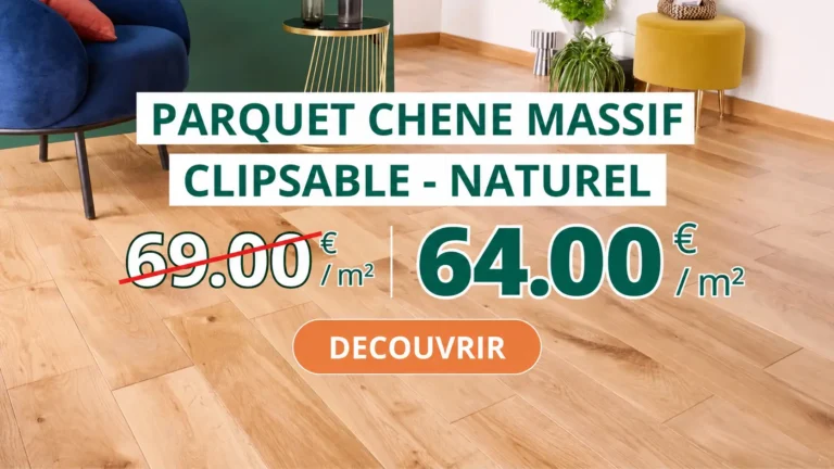 Promotion parquet chêne naturel